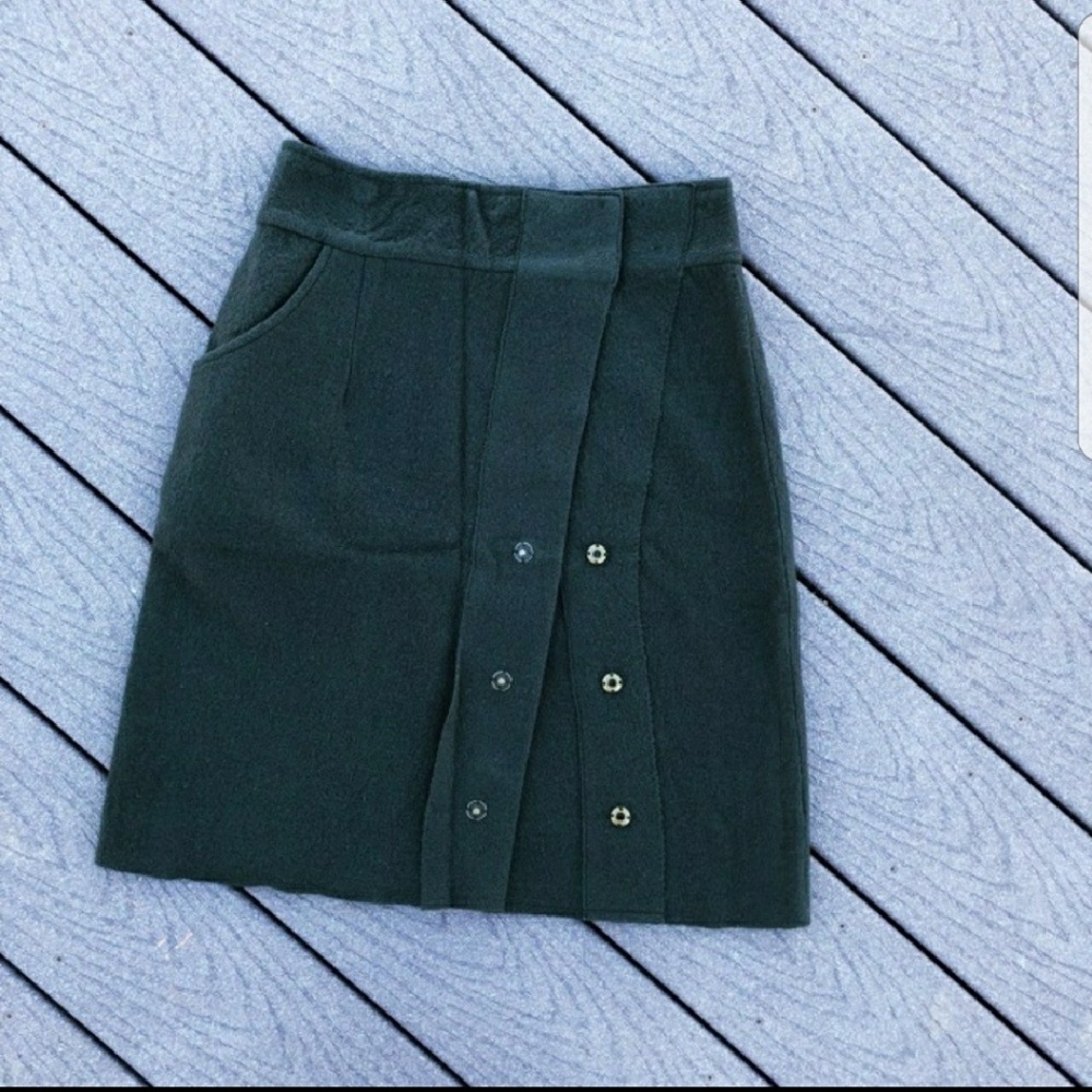 Anthropologie Green Skirt